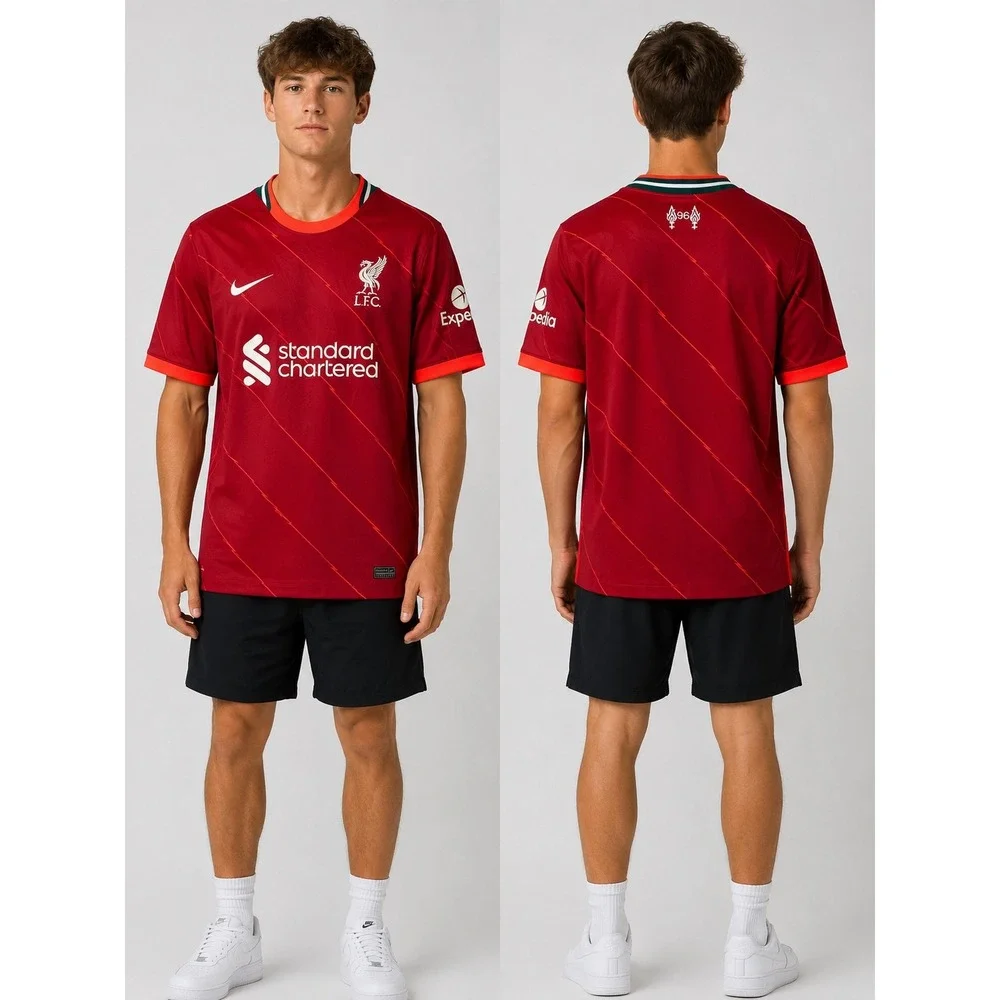 Nike Liverpool FC Soccer Jersey 2021 22 Home Red Small Dri Fit Shirt